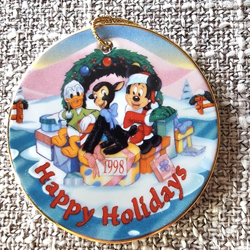 Vintage Disney Parks Hanging Ornaments 1998 Limited Edition ~2.5"